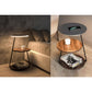 JS-GL-GEF 2202 - Grey & Black Metal & Wood & Acrylic Wooden Floor Lamp