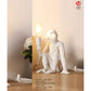 JS-GL-GET-MK01 - White Metal & Resin Wooden Wall Light