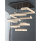 JS-GL-05790P-6 - Pearl Co铿€ee Metal & Acrylic Led Chandelier