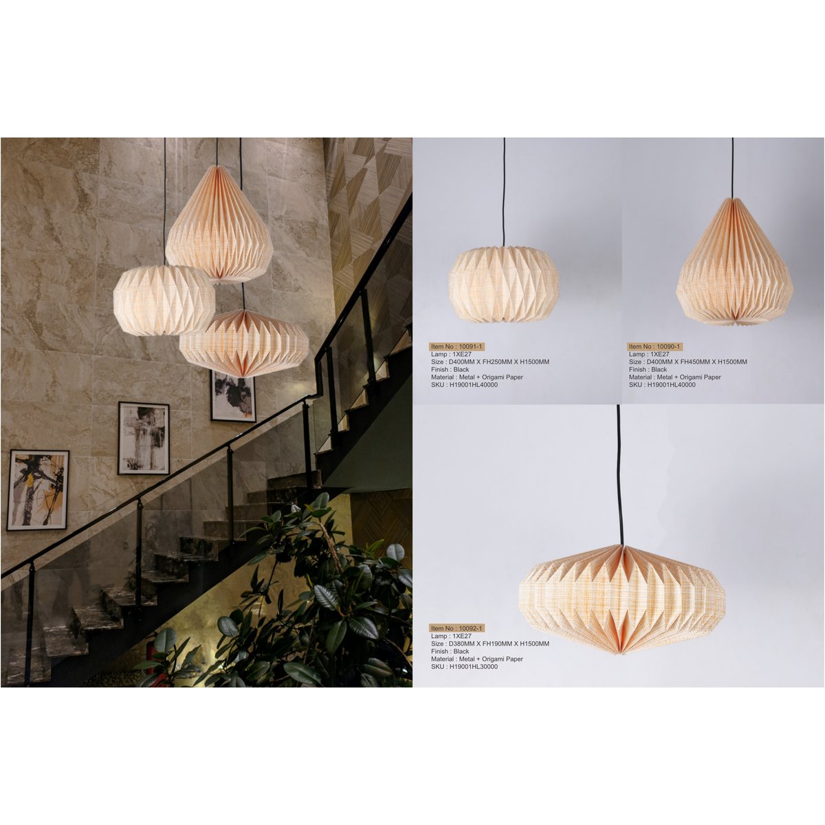 10092-1 1XE27 Hanging Light