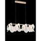 JS-GL-1059-8 - French Gold Metal & Acrylic Led Chandelier