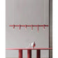 JS-GL-1080-L1500 - Maroon Red Metal & Acrylic Led Chandelier