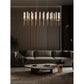 JS-GL-23696D - Champagne Gold Metal & Glass Led Chandelier