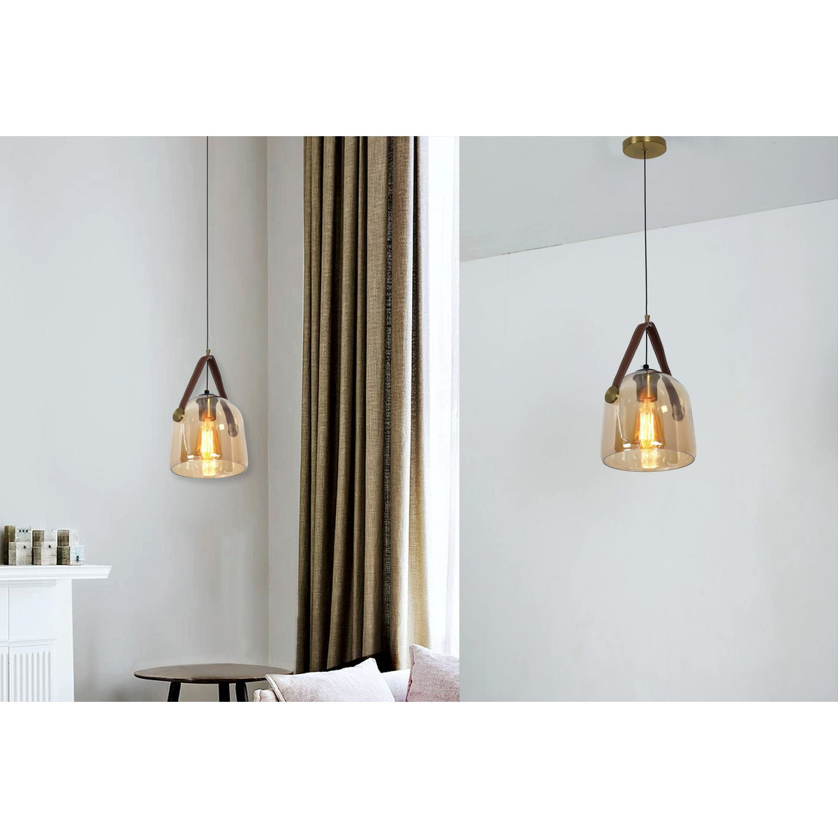 2414-AB 1XE27 Hanging Light