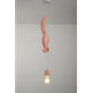 JS-GL-268-A,B,C - White & Pink & Blue Metal & Resin Modern Hanging Light