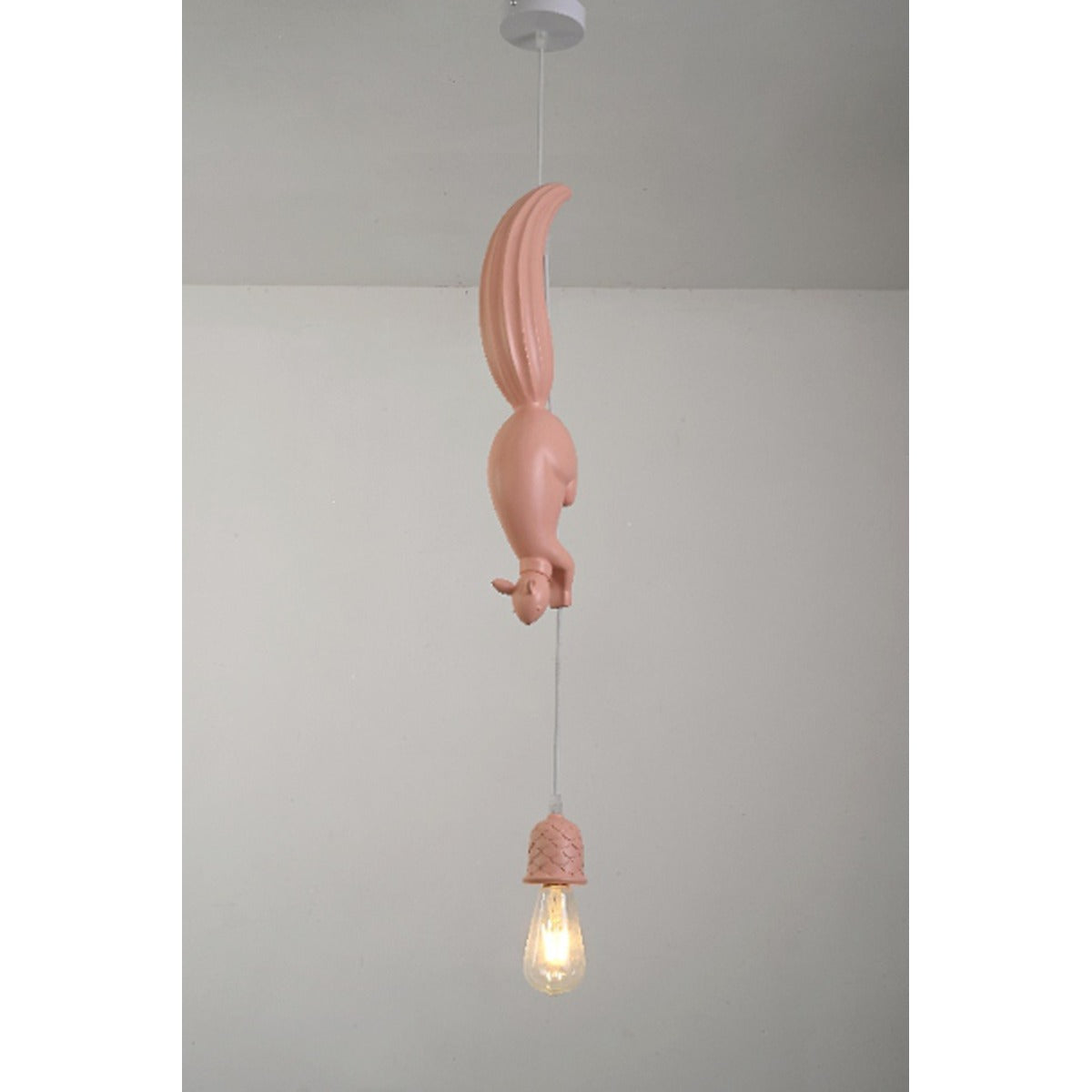 JS-GL-268-A,B,C - White & Pink & Blue Metal & Resin Modern Hanging Light