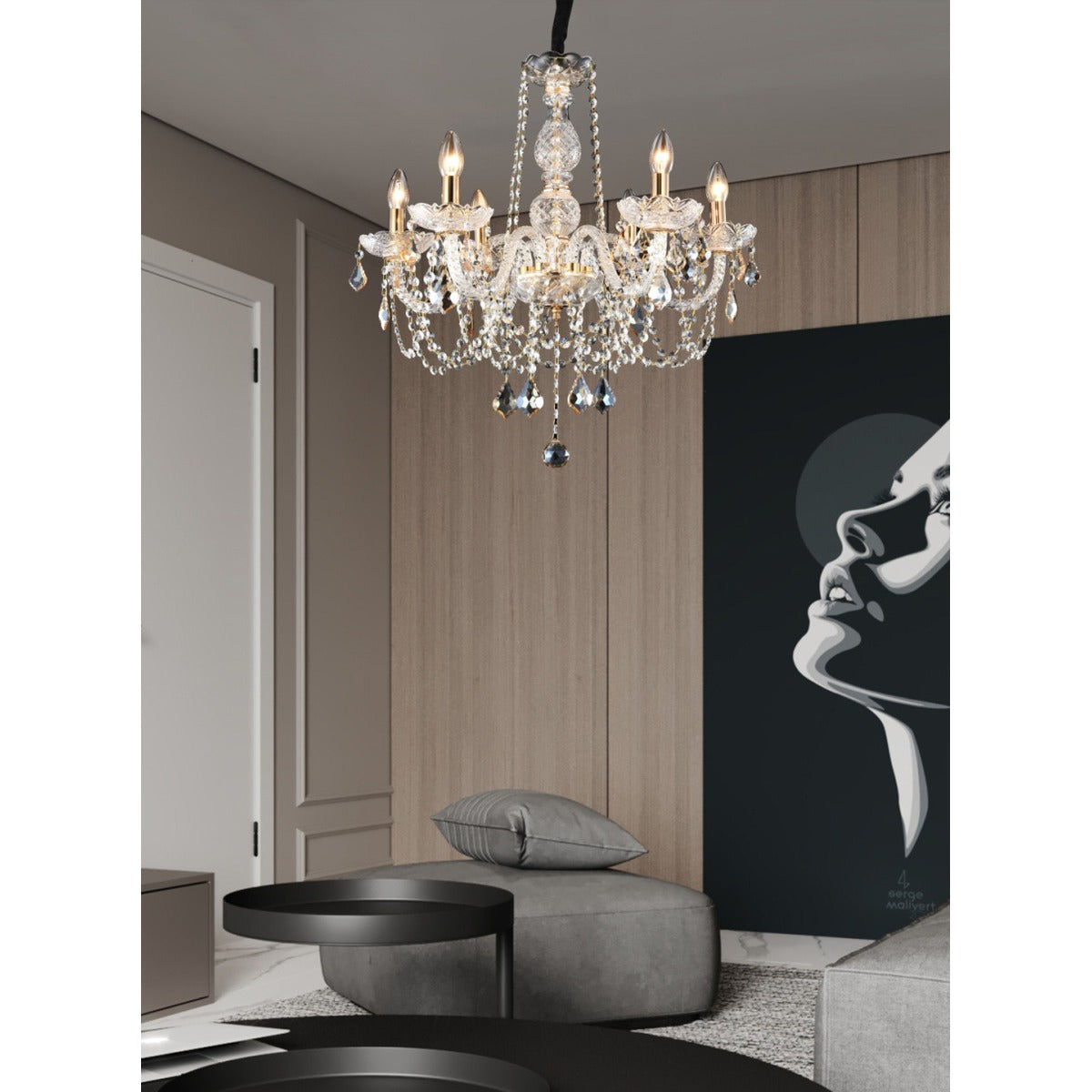 3384L-5 5XE14 Hanging Light