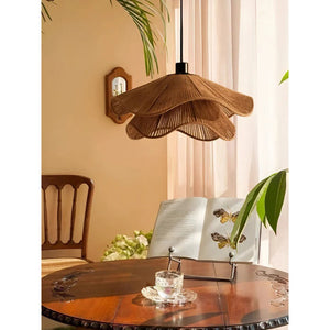 JS-GL-35566 - Black Metal & Threads Modern Hanging Light