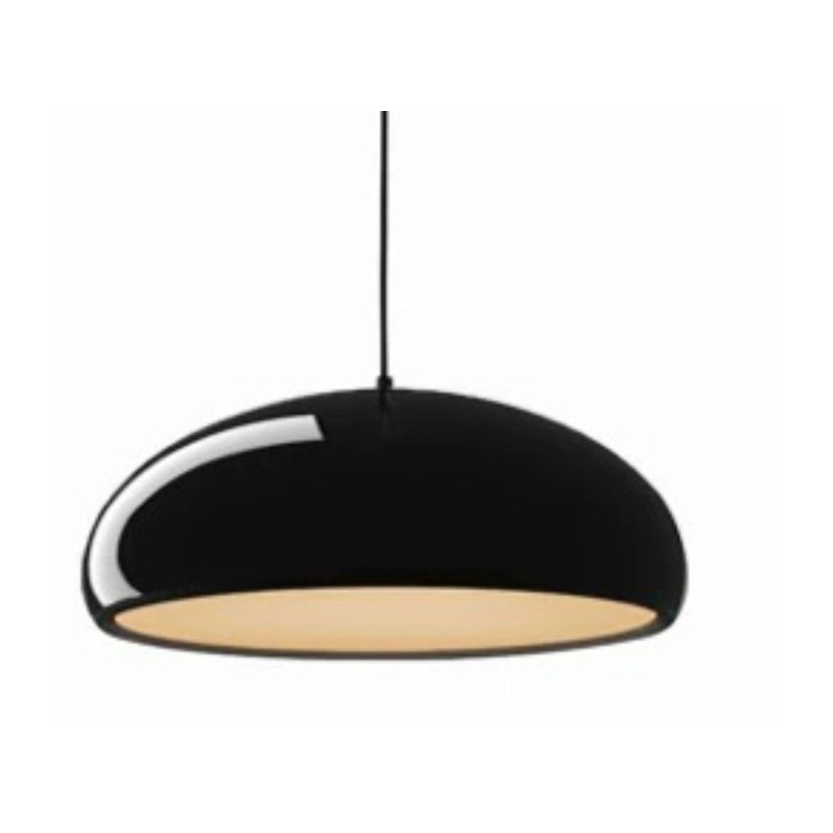 JS-GL-4010-600 - Black (Customizable) Metal & Acrylic Modern Hanging Light