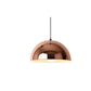 JS-GL-4401R-12",16" - Rose Gold & White Metal Modern Hanging Light