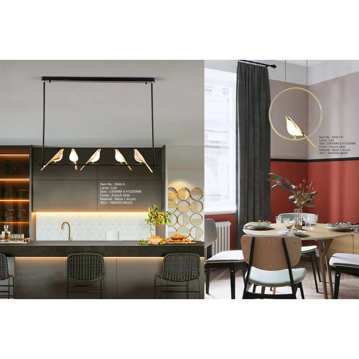 5046-1H Led Hanging Light