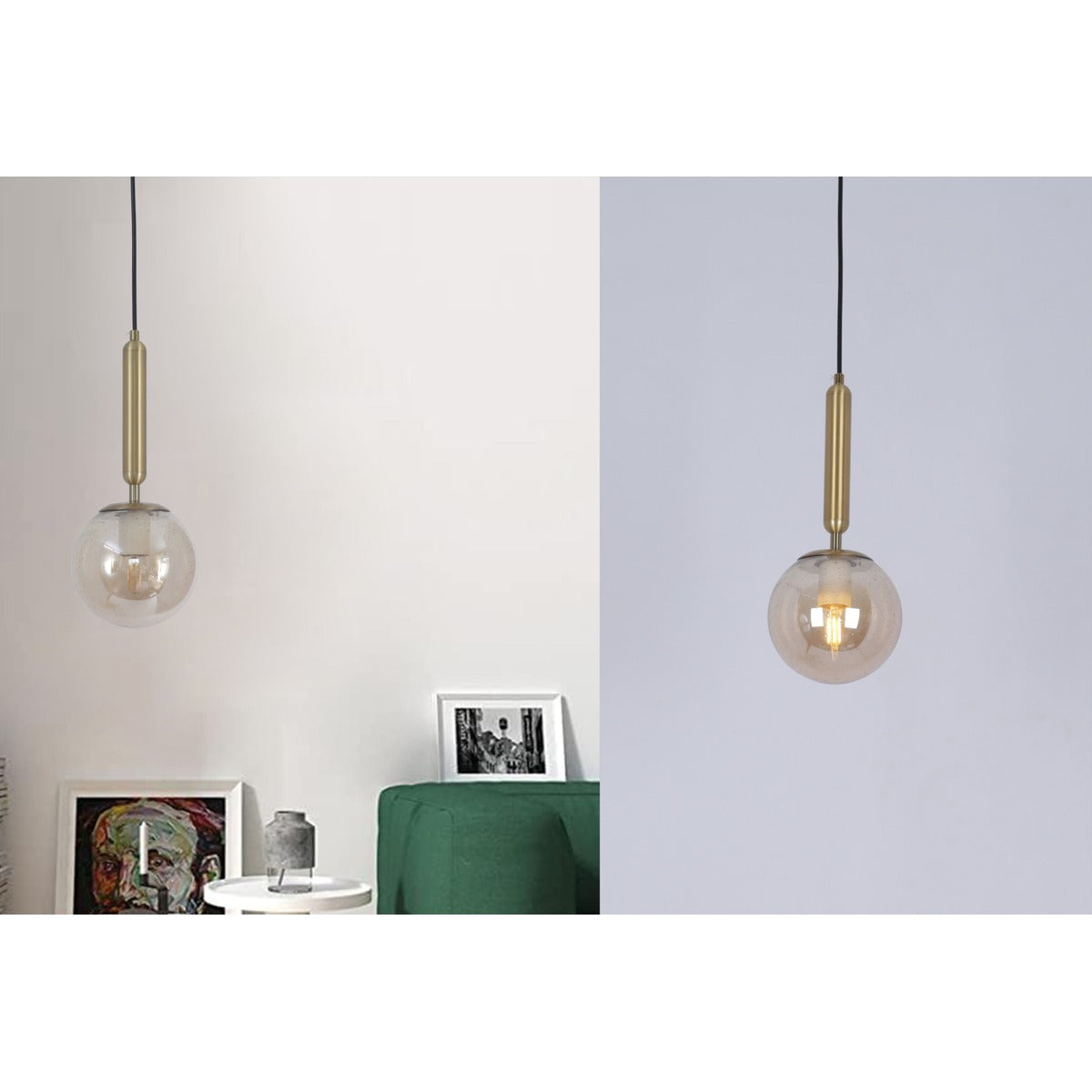 5219-1GLS 1XE27 Hanging Light