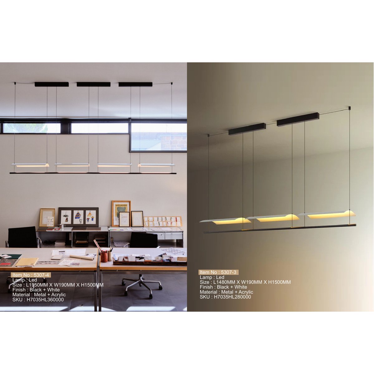 5307-3 Led Hanging Light