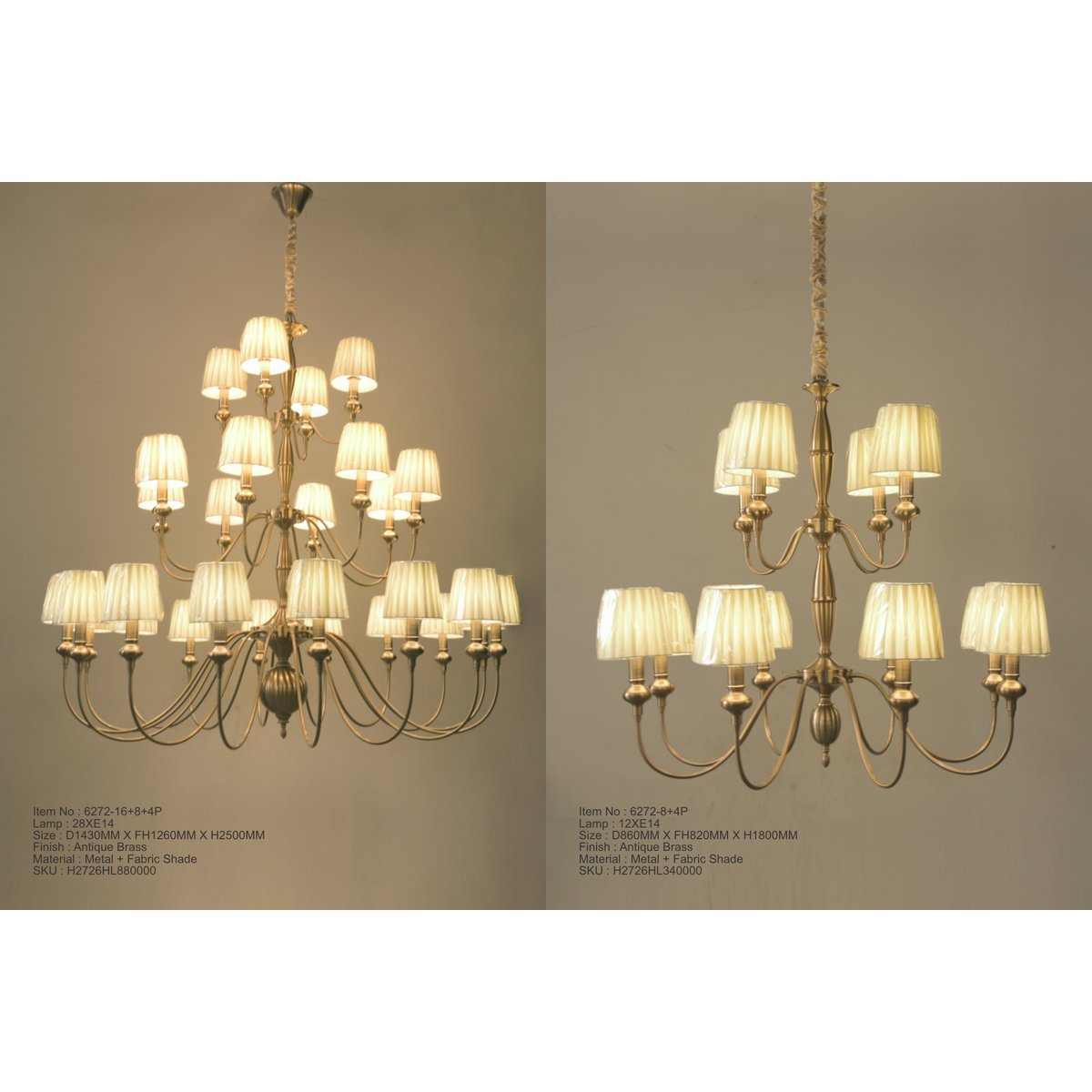 6272-16+8+4P 28XE14 Hanging Light