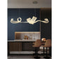JS-GL-6416 - Antique Brass Metal & Acrylic Led Chandelier