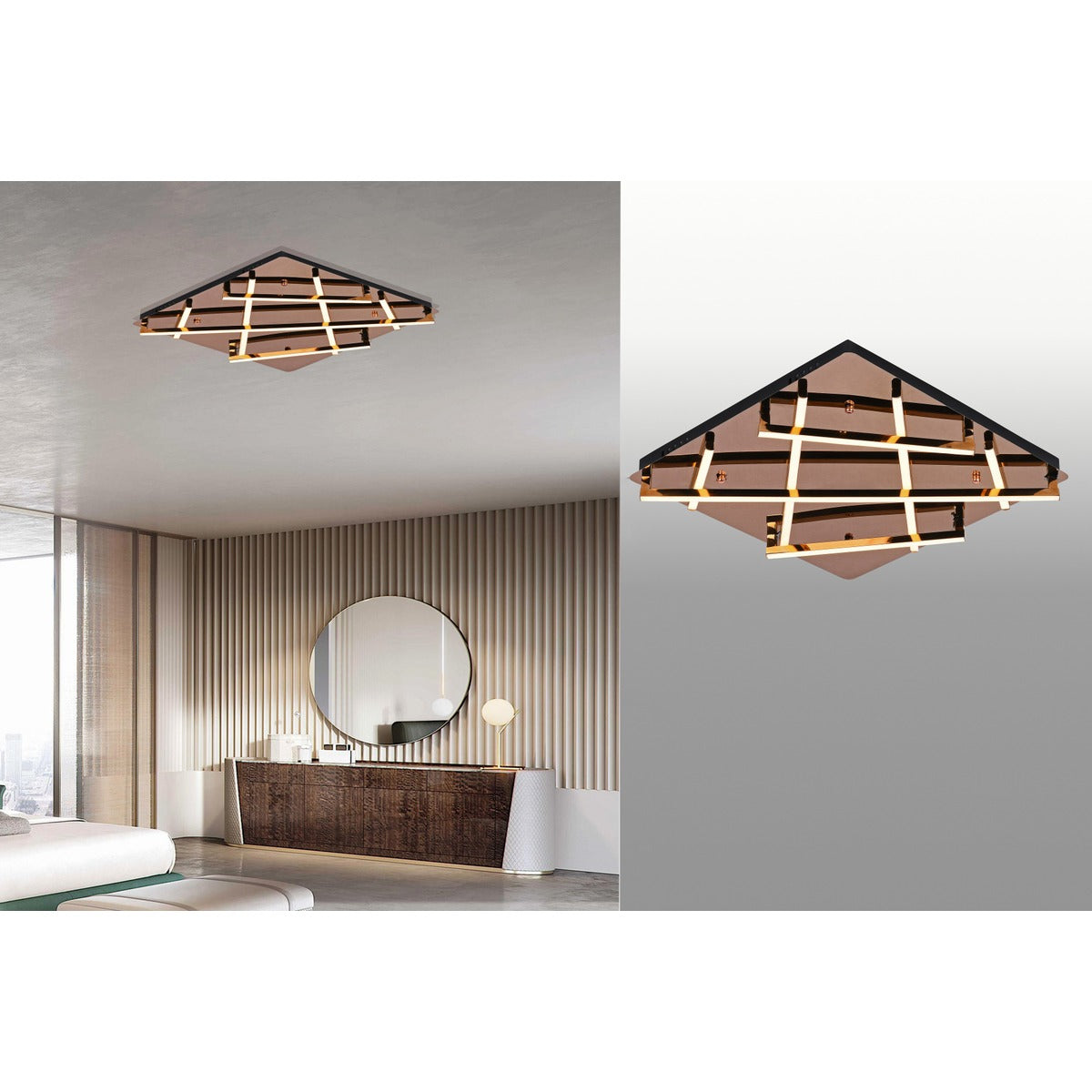 727SQ-550 Led 3in1 Hanging Light