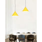 JS-GL-7713 - Yellow (Customizable) Metal & Acrylic Modern Hanging Light