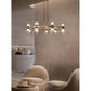 JS-GL-7967-650 - French Gold Metal & Glass & Acrylic Led Chandelier