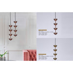 8203-4 AB Led Hanging Light