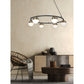 JS-GL-8203-6 - Antique Brass Metal Glass Ball Chandelier