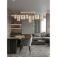 JS-GL-82188-L - Chrome Metal & Glass Led Chandelier
