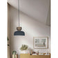 JS-GL-8512-1 - Black & Matt Brass & White Metal Modern Hanging Light