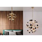 9033-12L WH + BK E14X12 Hanging Light