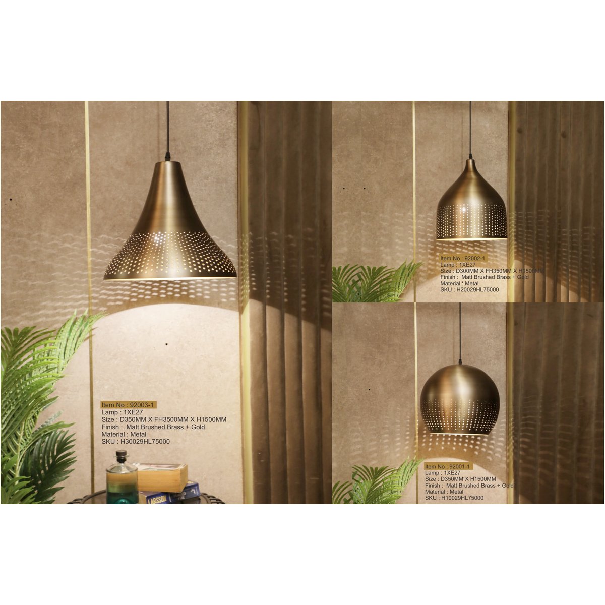 92003-1 1XE27 Hanging Light