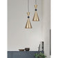 JS-GL-FY09-1 - Black & Antique Brass & Gold Metal Modern Hanging Light