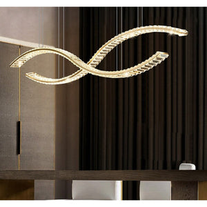 JS-GL-001L-2 - FRENCH GOLD METAL & CRYSTALS Crystal Chandelier