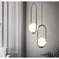 JS-GL-0151-1 - ANTIQUE BRASS METAL Glass Ball Wall Light