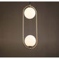 JS-GL-0151-2 - ANTIQUE BRASS METAL Glass Hanging Light