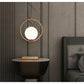 JS-GL-0156-1 - ANTIQUE BRASS METAL BRASS Modern Hanging Light