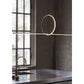 JS-GL-1008-1 - BLACK METAL & ACRYLIC Modern Hanging Light