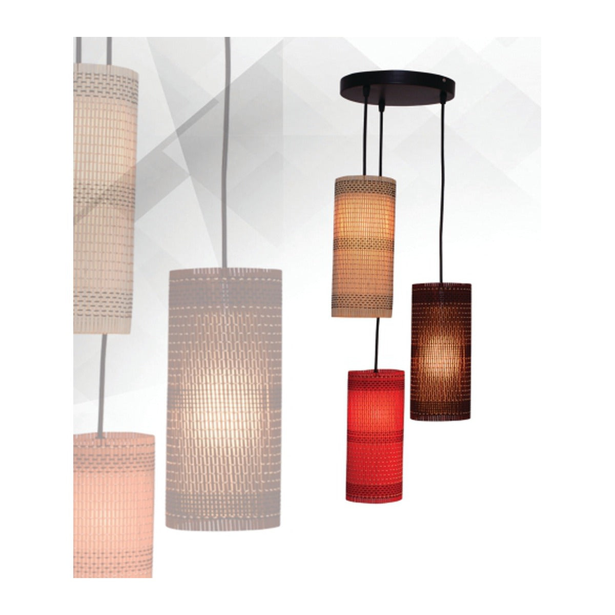 103-3-RD 3XE27 Hanging Light