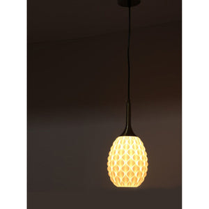 JS-GL-1752-1 - ANTIQUE BRASS METAL & PLA Modern Hanging Light
