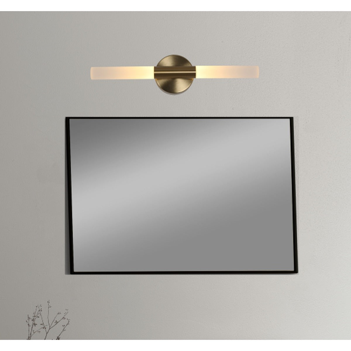 JS-GL-2568-2 - ANTIQUE BRASS METAL & Acrylic Led Mirror Lights