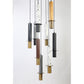 JS-GL-4036-8 - ANTIQUE BRASS METAL & ACRYLIC Modern Hanging Light