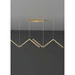 JS-GL-4038 - BRASS GOLD METAL & ACRYLIC Modern Hanging Light