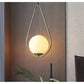 JS-GL-5247-1 - ANTIQUE BRASS METAL Glass Hanging Light
