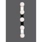 JS-GL-LED 5X-AB - ANTIQUE BRASS METAL & GLASS Led Mirror Lights