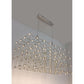 JS-GL-MD1606-LCH - CHROME METAL Led Chandelier