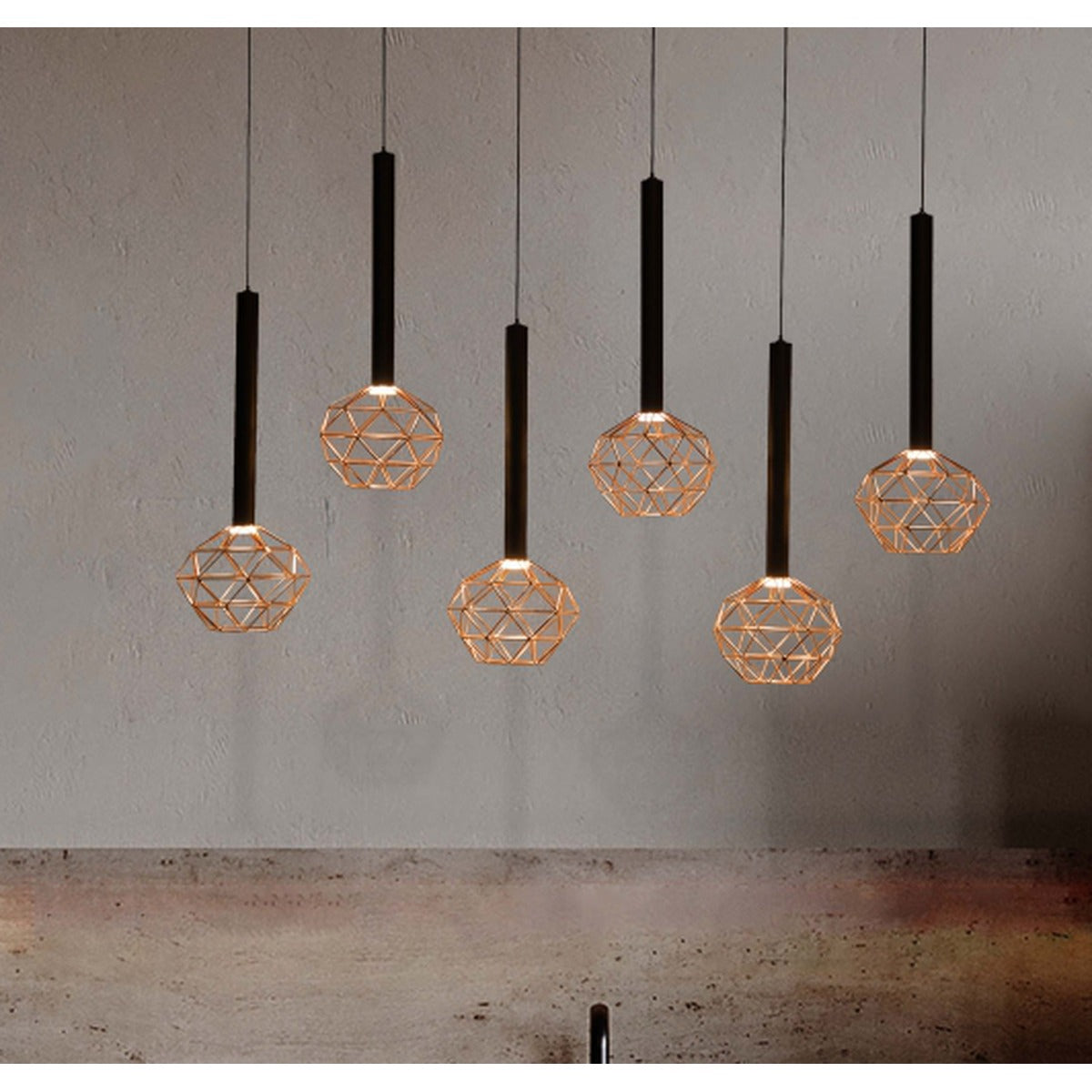 MD8050-6COP LED Hanging Light