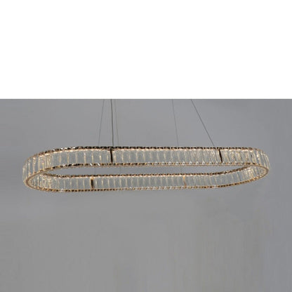 JS-GL-001-900 - FRENCH GOLD METAL & CRYSTALS Crystal Chandelier