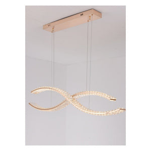 JS-GL-001L-2 - FRENCH GOLD METAL & CRYSTALS Crystal Chandelier