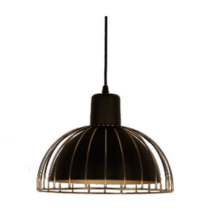 JS-GL-0020-GD - GOLD & BLACK Metal Hanging Light