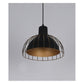 JS-GL-0020-GD - GOLD & BLACK Metal Hanging Light