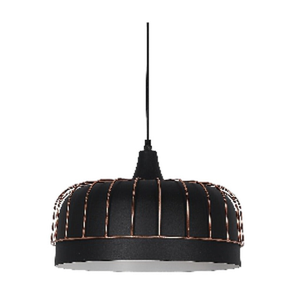 JS-GL-0021-COP - COPPER & BLACK & WHITE Metal Hanging Light