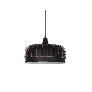 JS-GL-0021-COP - COPPER & BLACK & WHITE Metal Hanging Light