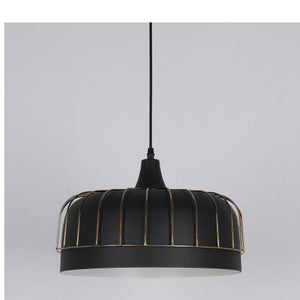 JS-GL-0021-GD - GOLD & BLACK & WHITE Metal Hanging Light